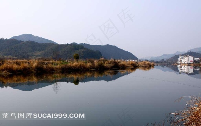 婺源古镇湖泊美景