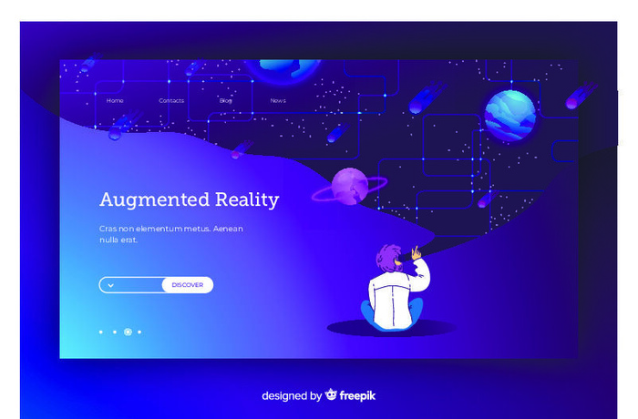 时尚大气元宇宙VR虚拟现实AR网页Banner海报设计模板AI矢量图素材eps,ai矢量模版下载