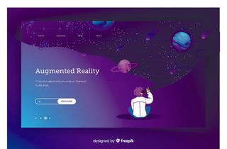 时尚大气元宇宙VR虚拟现实AR网页Banner海报设计模板AI矢量图素材