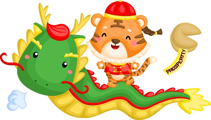 虎年乘龙图片cdr矢量模版下载