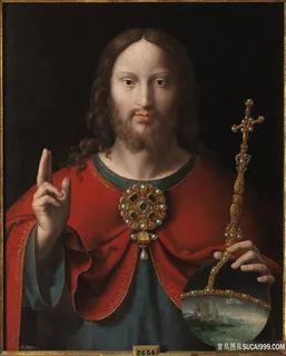 胡须耶稣油画 胡须耶稣油画