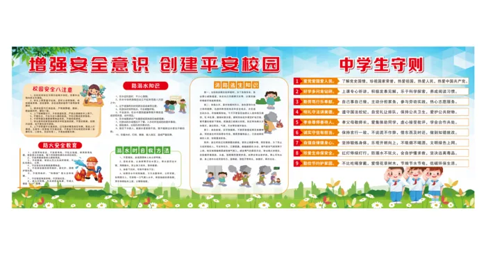 增强安全意识cdr矢量模版下载