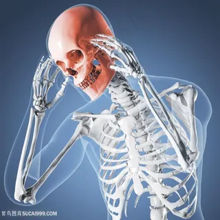 头部疼痛的人物高清图片