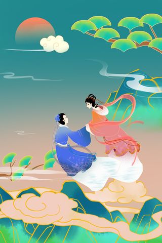 中式古典国潮来袭海报展板宣传背景图PSD设计PS模板素材