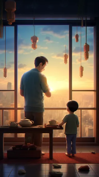 父亲 父亲节 温馨 幸福 坚强 爱护 父爱