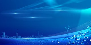 蓝色科技感背景