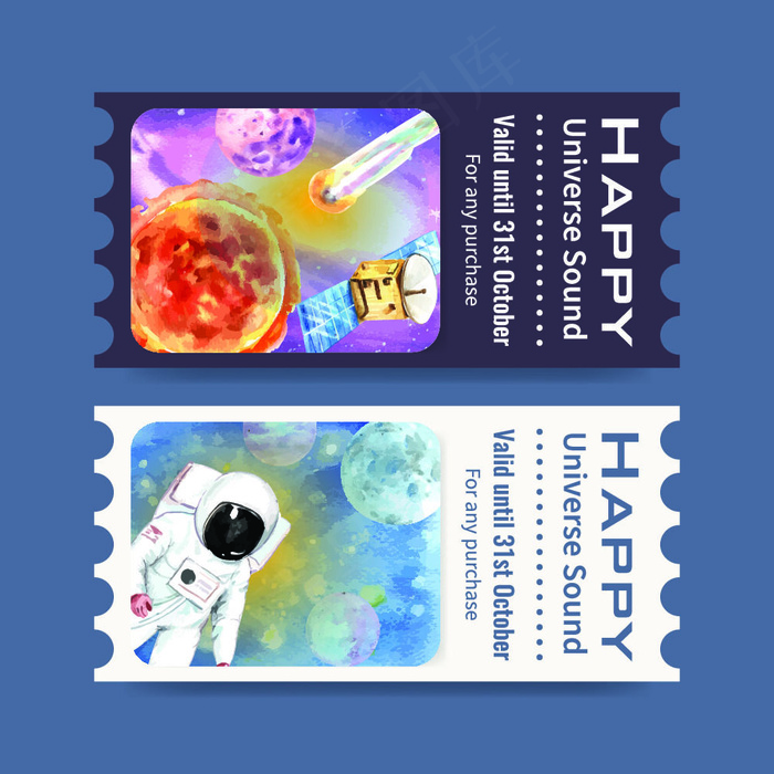 太空宇航员插画eps,ai矢量模版下载