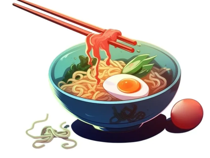 美食鸡蛋西红柿面条免抠(1232x928)