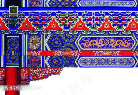 中国传统建筑房梁中国古典吉祥图案纹饰 中国传统建筑房梁中国古典吉祥图案纹饰
