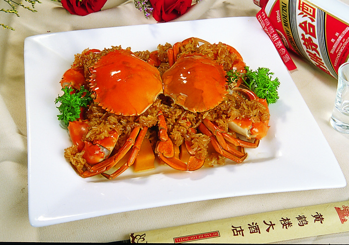  糯米蒸蟹，