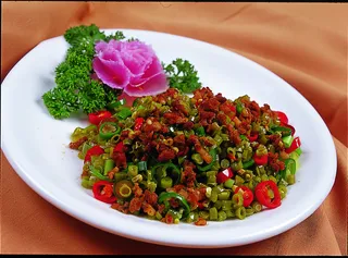 川菜湘菜高清菜谱 酸豇豆炒肉沫