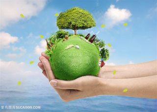 植树节环保活动绿树氧气地球海报节能环保图片