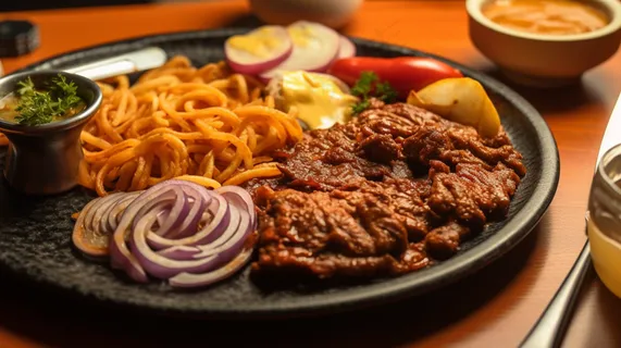 牛排意面美食摄影图 牛排意面美食摄影图