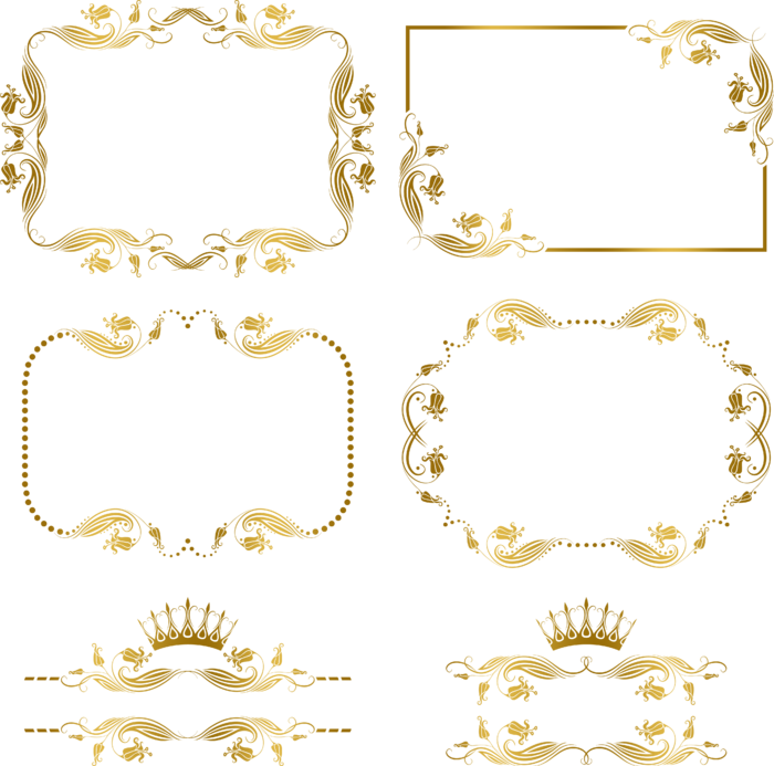 欧式花纹边框古典底纹花边欧美分割线装饰
