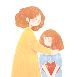 母亲节慈祥母爱png免扣素材