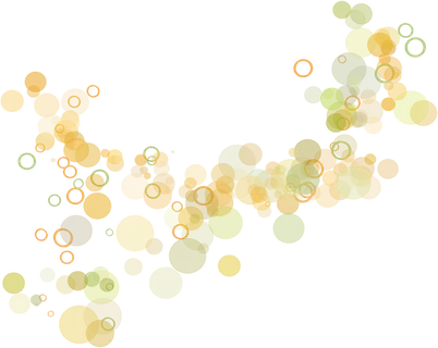 多彩圆点黄色底图