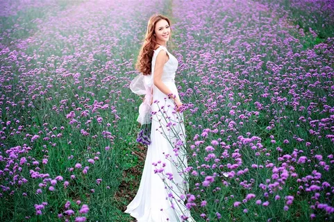 浪漫薰衣草甜蜜恋人婚纱摄影