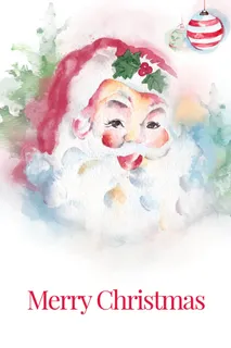 简约大气圣诞节快乐海报