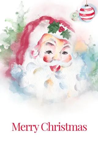 简约大气圣诞节快乐海报