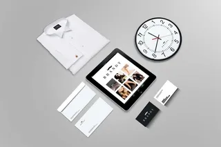 衬衫样机信封样机 名片样机