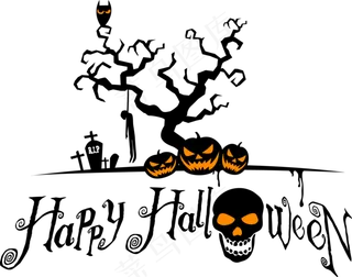 万圣节节日卡通素材