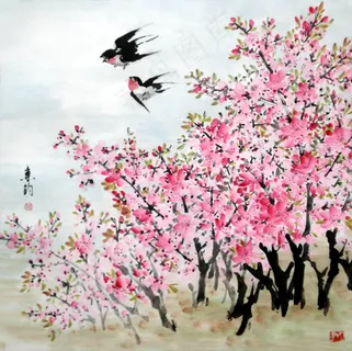 中国花鸟画图片 中国花鸟画图片