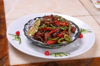 竹篮豉香爆肚片 (1)