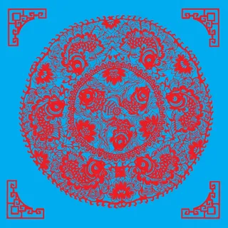 鲤鱼剪纸 剪纸风元素