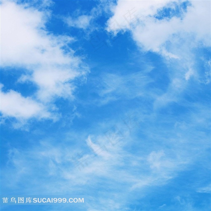 蓝天白云高清素材图
