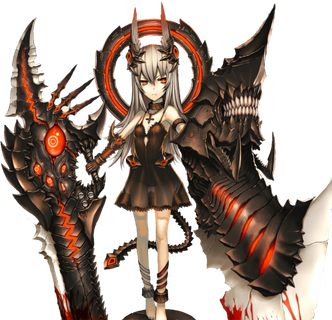 武士卡通女孩简笔