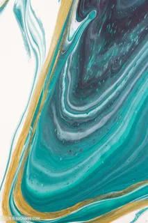 深浅绿色渐变唯美水彩晕染背景图片