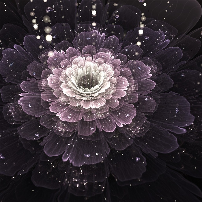 唯美炫彩花朵设计大图