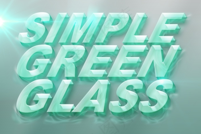 ps透明质感文字效果（可编辑）