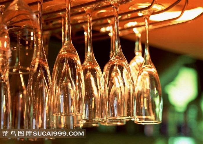 炫丽喜庆玻璃杯酒杯清图片