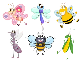 小动物昆虫卡通