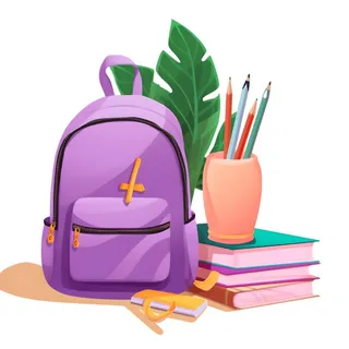 书包文具免抠