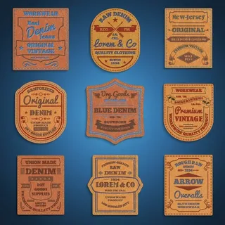 免抠复古牛仔图标