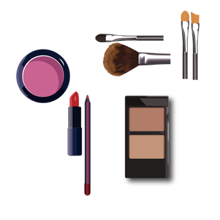 化妆工具实物