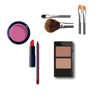 化妆工具实物