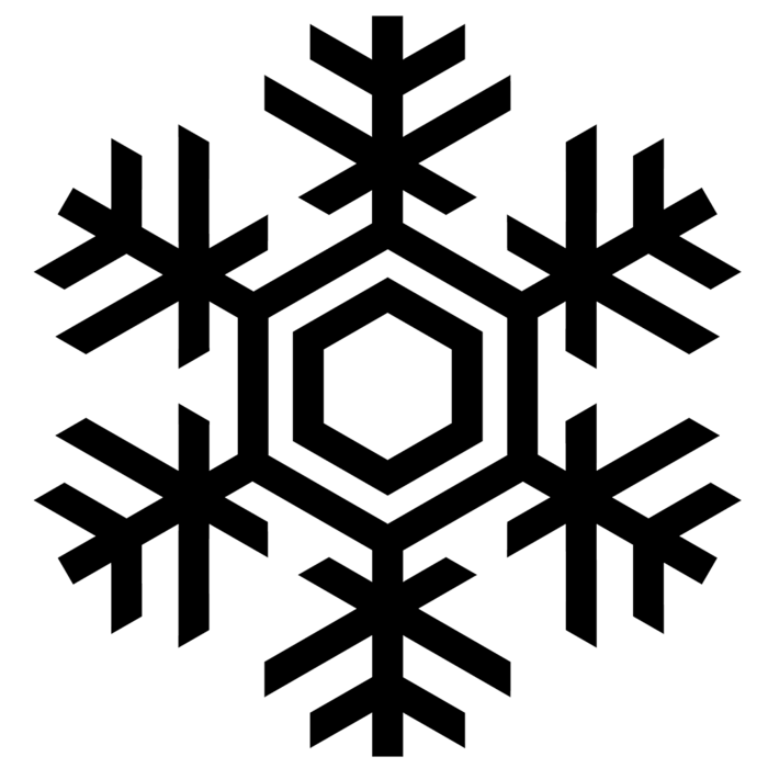 雪花黑白素材