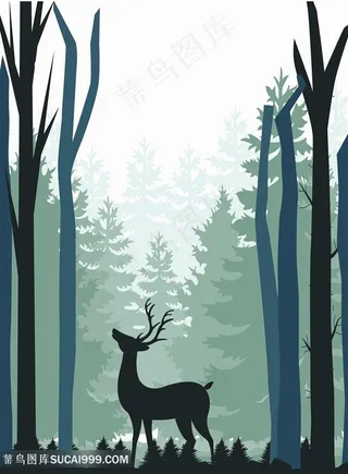 麋鹿装饰画03