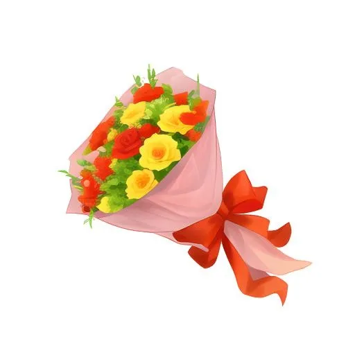 花束手棒花免抠(2048x2048)