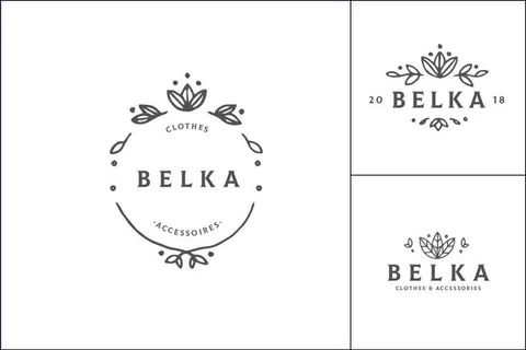 手绘标志LOGO素材