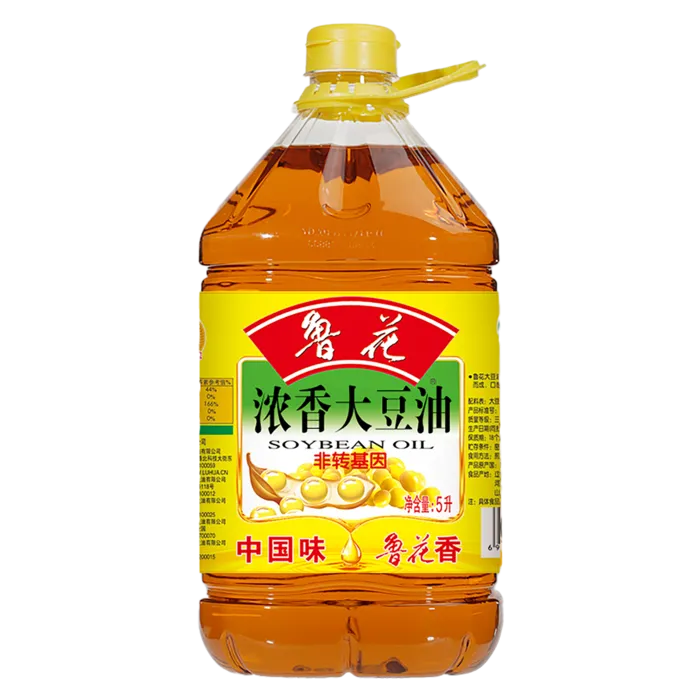 鲁花大豆油5升 (2)超市商品白底图免抠实物摄影png格式图片透明底
