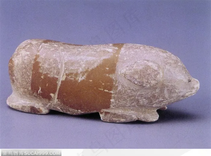 中华传统工艺-褐色的玉猪