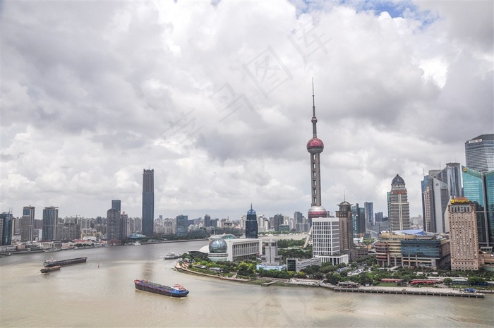 上海黄浦江建筑景色