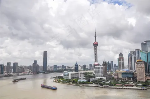 上海黄浦江建筑景色 上海黄浦江建筑景色