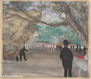 大树人物油画装饰画 大树人物油画装饰画
