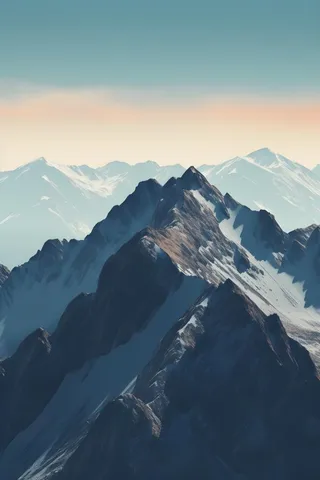 意境山脉云间背景