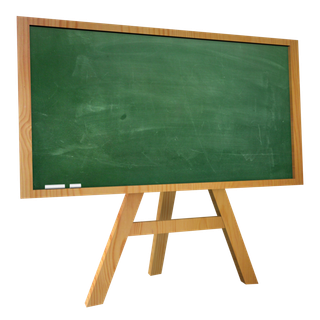 黑板绿色木架